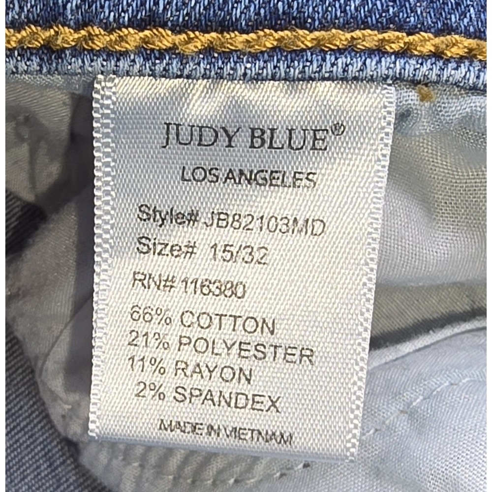 JUDY BLUE Women's 15/32 Blue Jeans Relaxed Fit -1997 - Picture 6 of 10